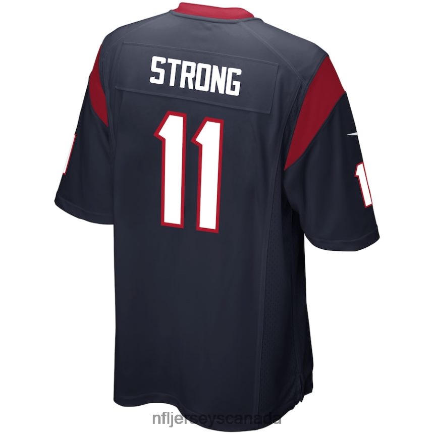 Men Houston Texans Jaelen Strong Nike Navy Game Jersey Clothing NFL TBXFR64977