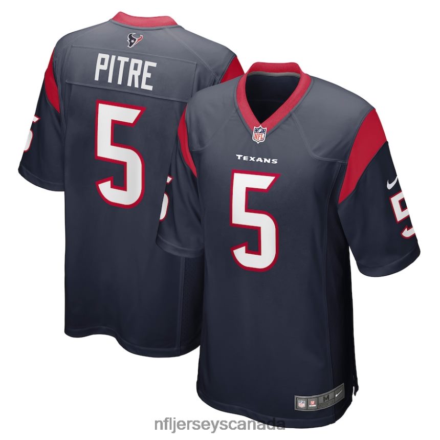 Men Houston Texans Jalen Pitre Nike Navy Game Player Jersey Clothing NFL TBXFR61521