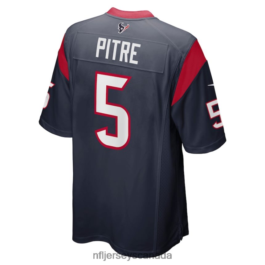 Men Houston Texans Jalen Pitre Nike Navy Game Player Jersey Clothing NFL TBXFR61521