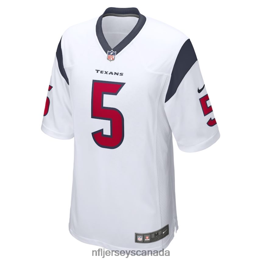 Men Houston Texans Jalen Pitre Nike White Game Player Jersey Clothing NFL TBXFR6984