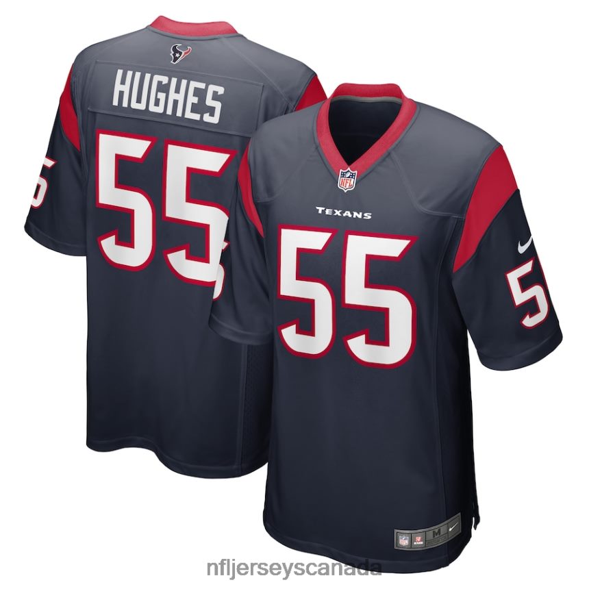 Men Houston Texans Jerry Hughes Nike Navy Game Player Jersey Clothing NFL TBXFR67005