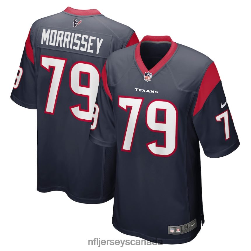 Men Houston Texans Jimmy Morrissey Nike Navy Game Jersey Clothing NFL TBXFR65956
