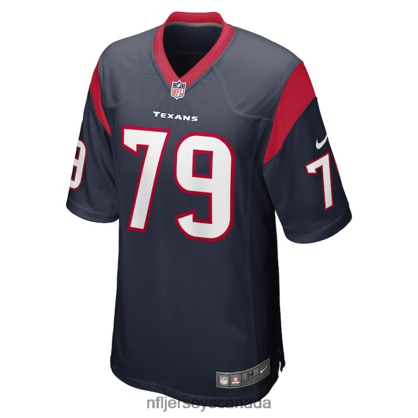 Men Houston Texans Jimmy Morrissey Nike Navy Game Jersey Clothing NFL TBXFR65956