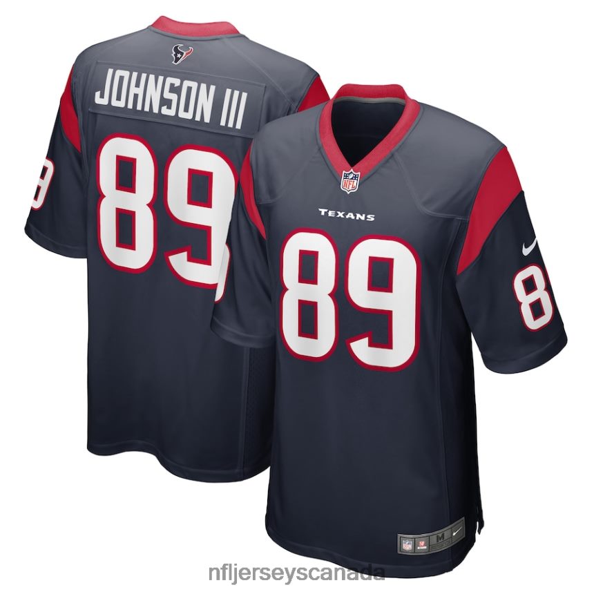 Men Houston Texans Johnny Johnson III Nike Navy Game Player Jersey Clothing NFL TBXFR64417