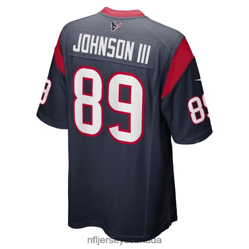 Men Houston Texans Johnny Johnson III Nike Navy Game Player Jersey Clothing NFL TBXFR64417