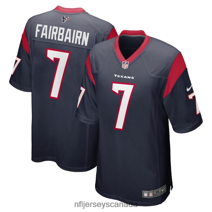 Men Houston Texans Kaimi Fairbairn Nike Navy Game Jersey Clothing NFL TBXFR64154