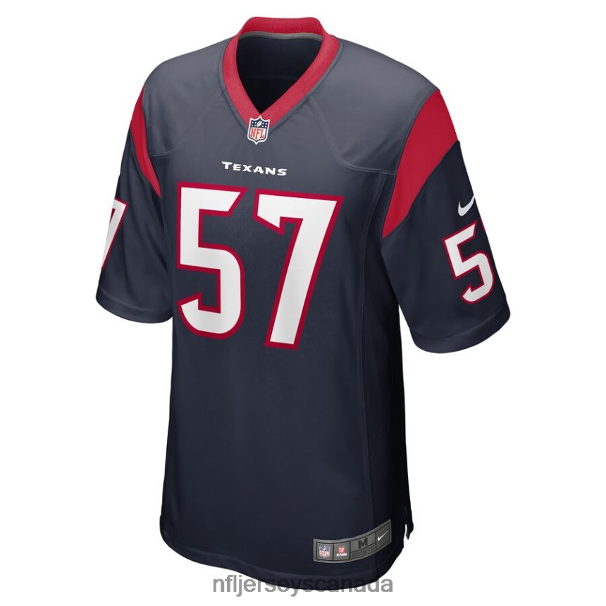 Men Houston Texans Kevin Pierre-Louis Nike Navy Game Player Jersey Clothing NFL TBXFR66862