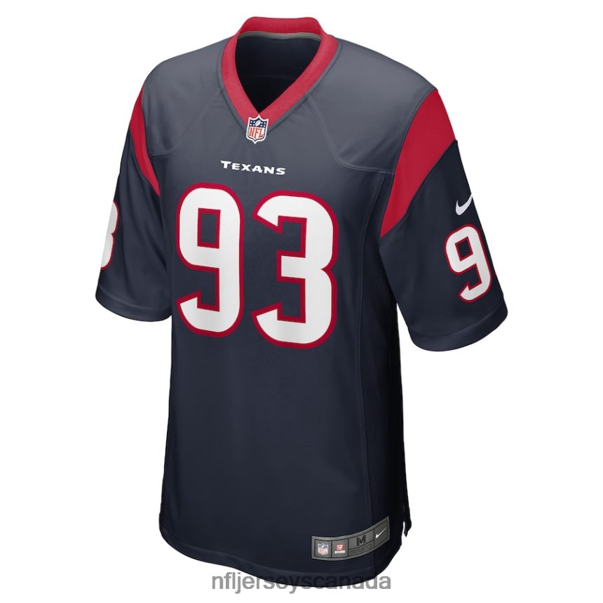 Men Houston Texans Kurt Hinish Nike Navy Game Player Jersey Clothing NFL TBXFR64418