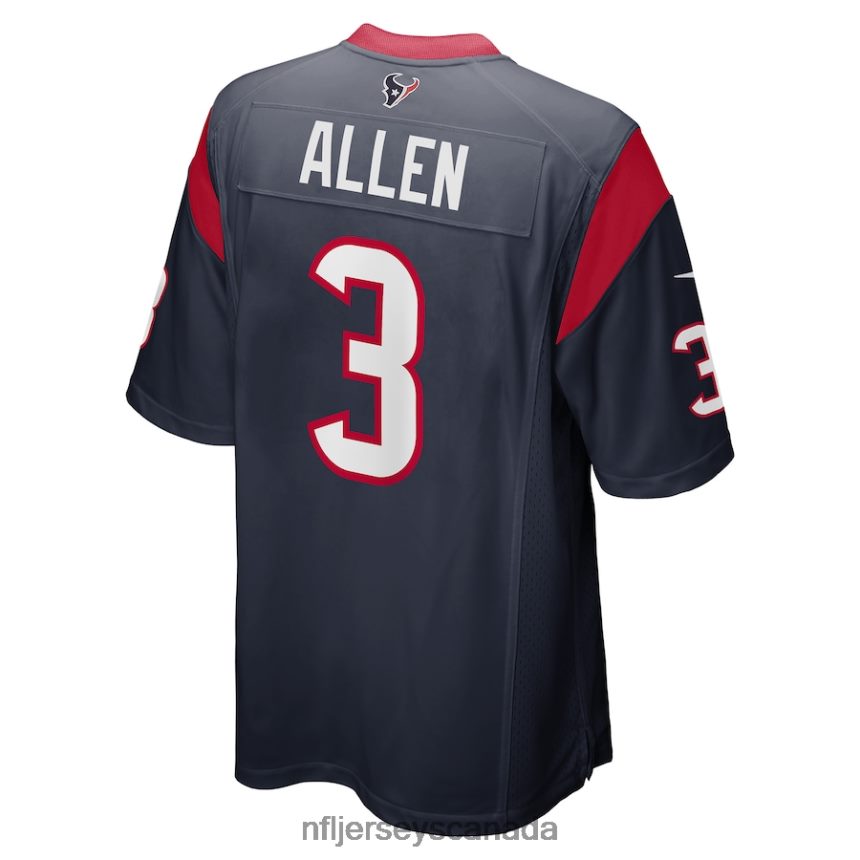 Men Houston Texans Kyle Allen Nike Navy Game Jersey Clothing NFL TBXFR66880
