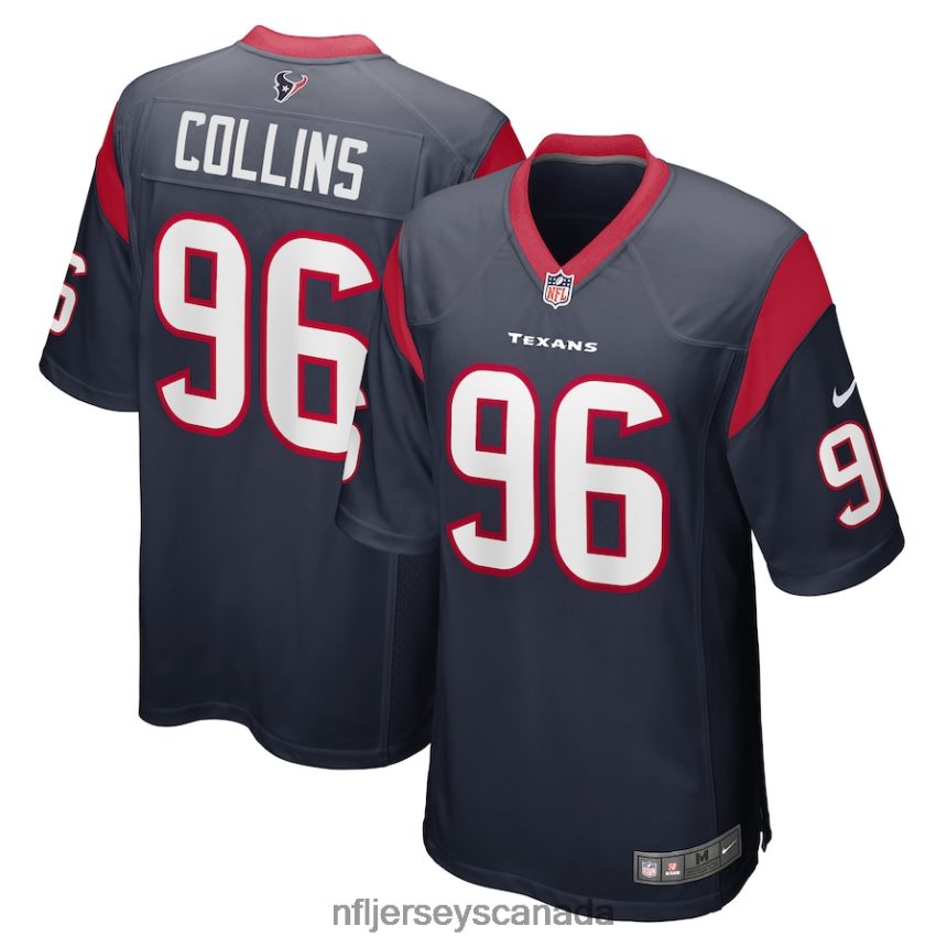 Men Houston Texans Maliek Collins Nike Navy Game Player Jersey Clothing NFL TBXFR66708