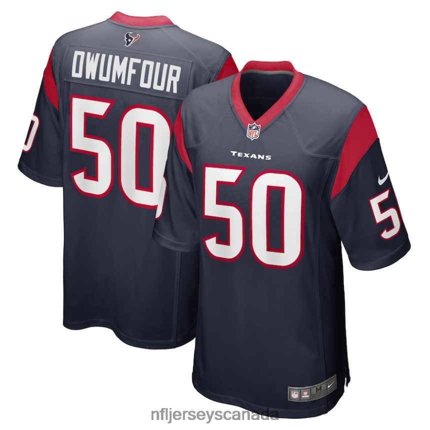 Men Houston Texans Michael Dwumfour Nike Navy Game Player Jersey Clothing NFL TBXFR66966