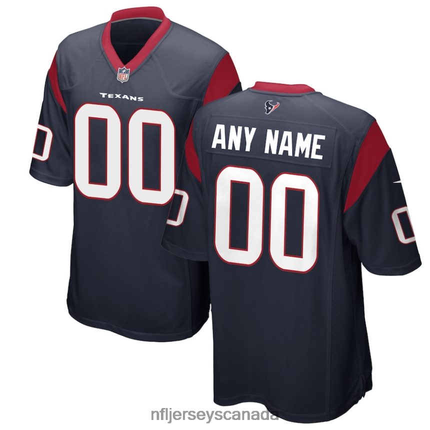 Men Houston Texans Nike Navy Custom Game Jersey Clothing NFL TBXFR6267