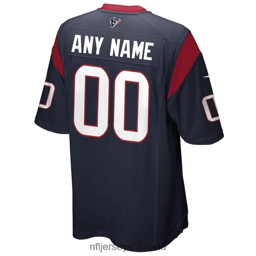 Men Houston Texans Nike Navy Custom Game Jersey Clothing NFL TBXFR6267
