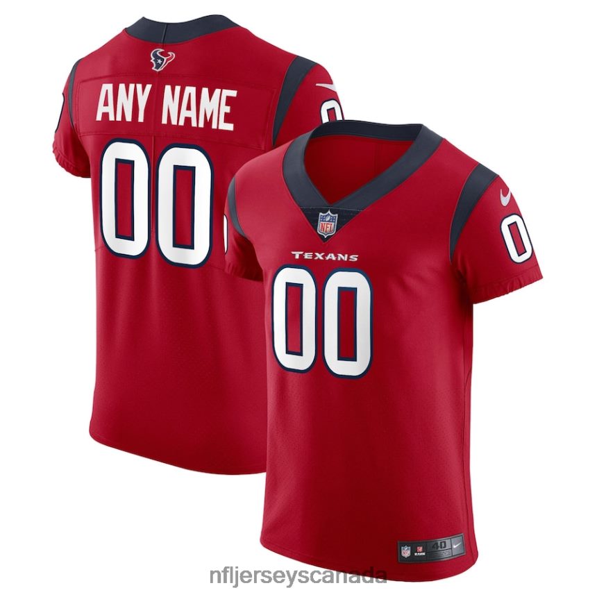 Men Houston Texans Nike Red Vapor Elite Custom Jersey Clothing NFL TBXFR65103