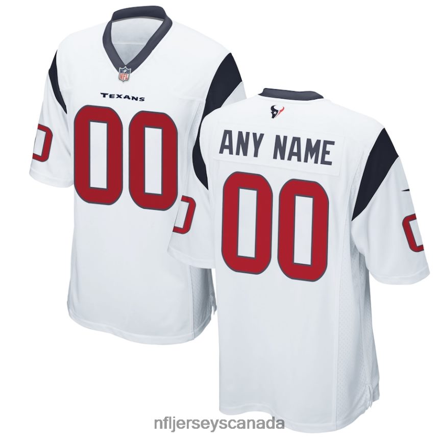 Men Houston Texans Nike White Custom Game Jersey Clothing NFL TBXFR6512