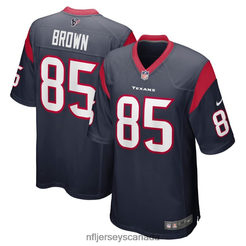 Men Houston Texans Pharaoh Brown Nike Navy Game Jersey Clothing NFL TBXFR65662