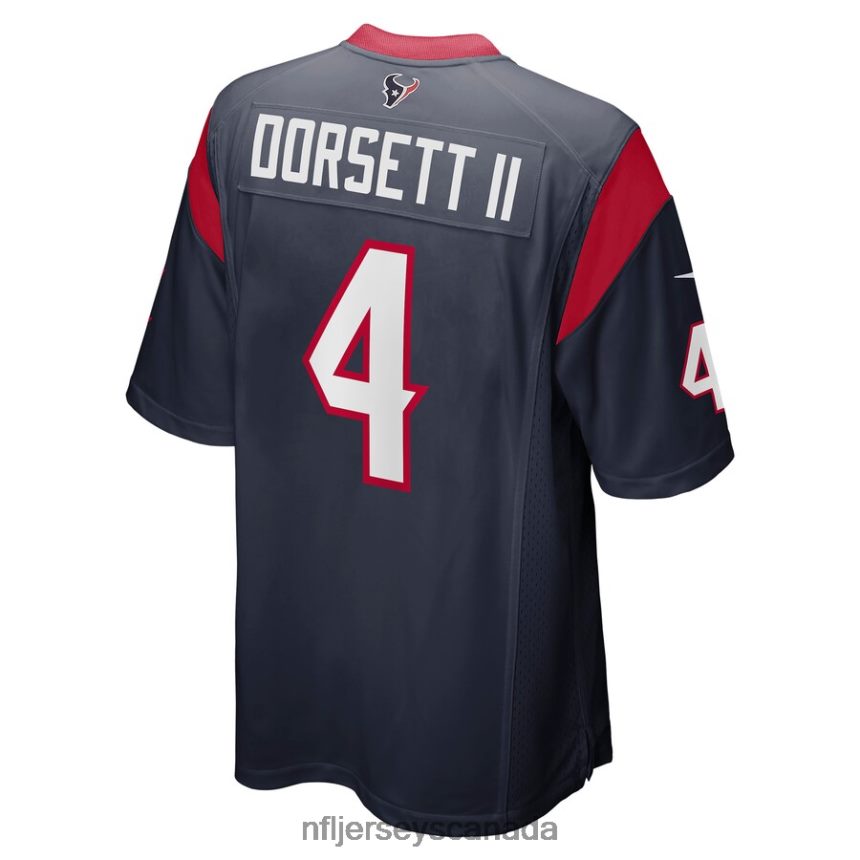 Men Houston Texans Phillip Dorsett II Nike Navy Game Jersey Clothing NFL TBXFR64227