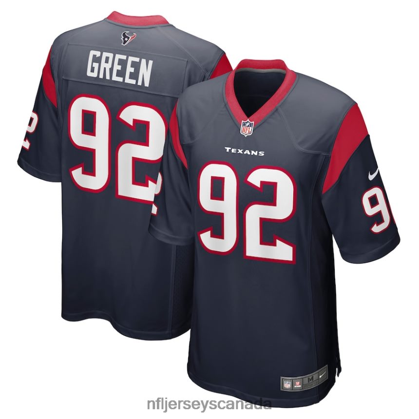 Men Houston Texans Rasheem Green Nike Navy Game Player Jersey Clothing NFL TBXFR64336