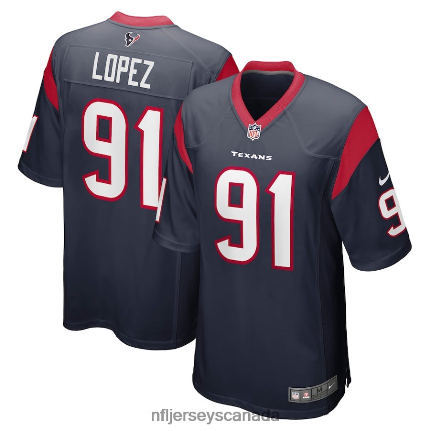 Men Houston Texans Roy Lopez Nike Navy Player Game Jersey Clothing NFL TBXFR64331