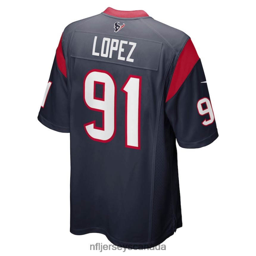 Men Houston Texans Roy Lopez Nike Navy Player Game Jersey Clothing NFL TBXFR64331