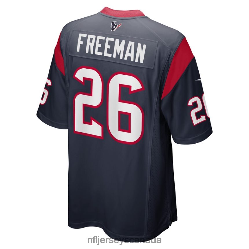 Men Houston Texans Royce Freeman Nike Navy Game Player Jersey Clothing NFL TBXFR64413