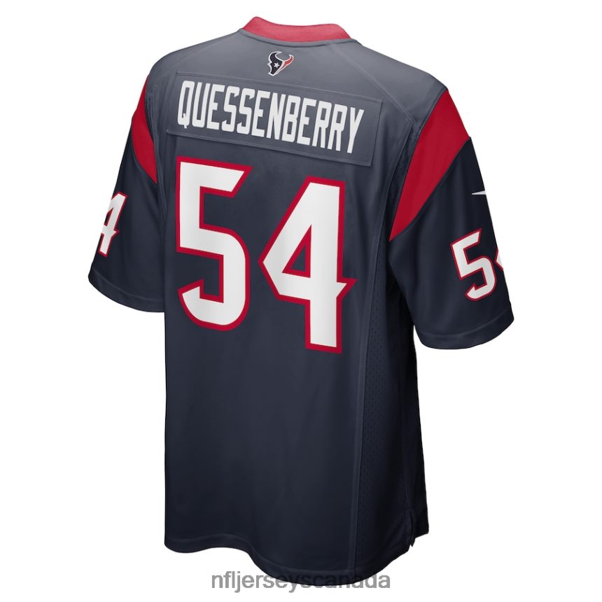 Men Houston Texans Scott Quessenberry Nike Navy Game Player Jersey Clothing NFL TBXFR66276