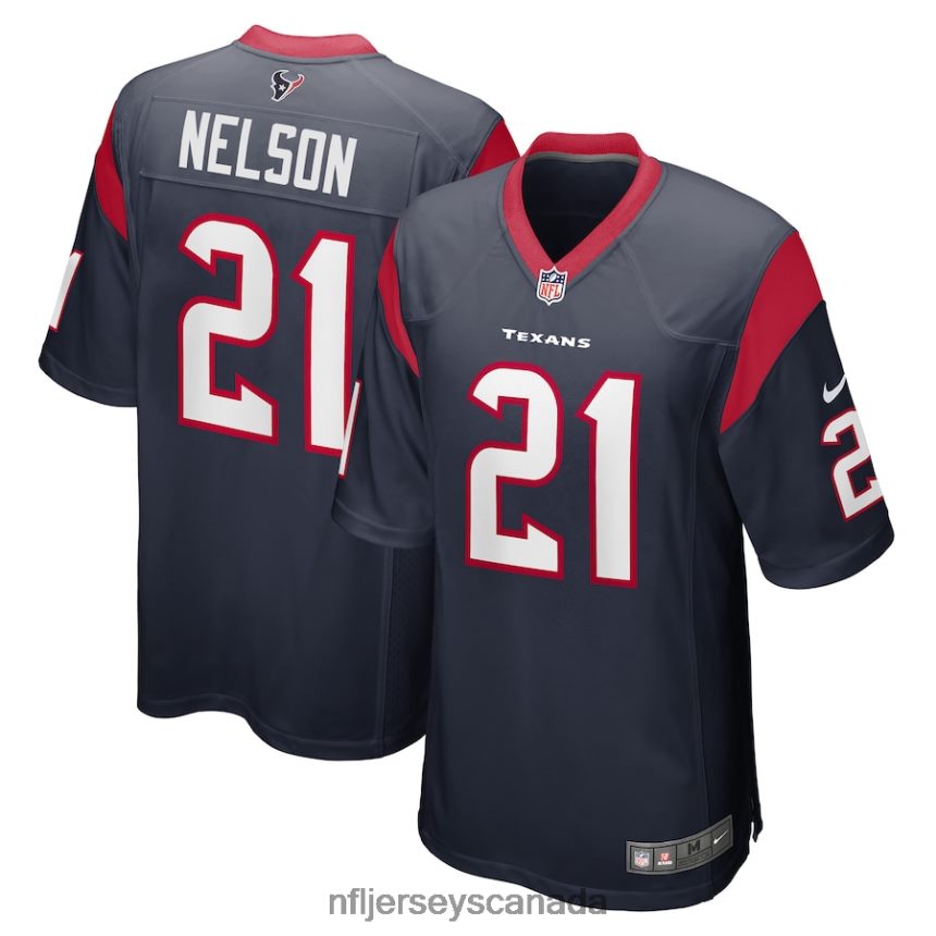 Men Houston Texans Steven Nelson Nike Navy Game Player Jersey Clothing NFL TBXFR66730