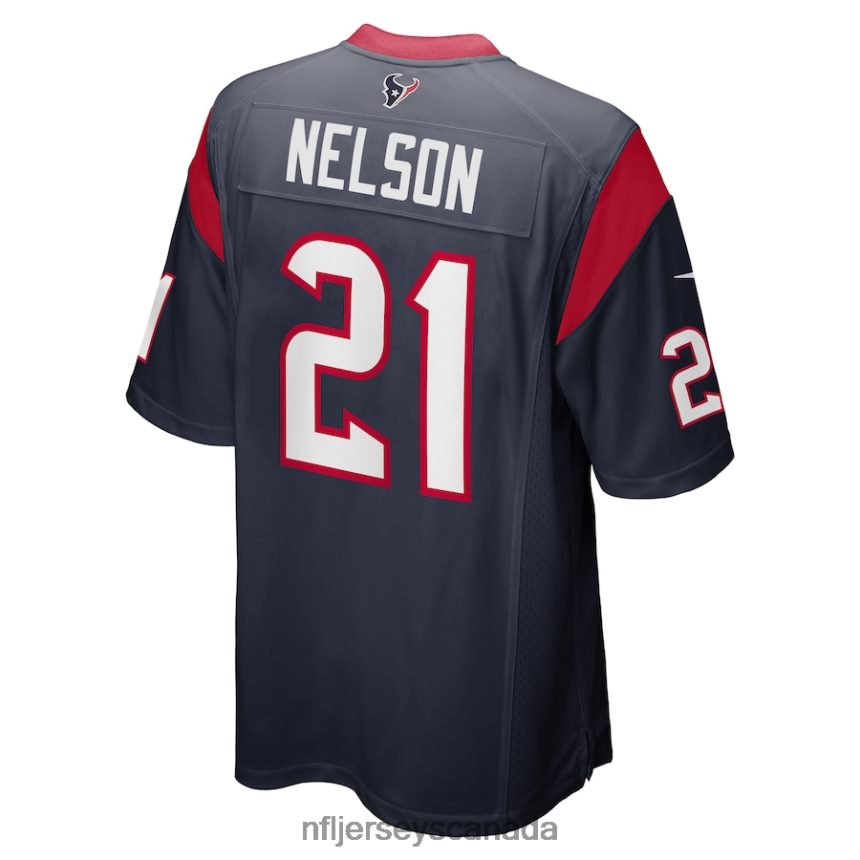 Men Houston Texans Steven Nelson Nike Navy Game Player Jersey Clothing NFL TBXFR66730