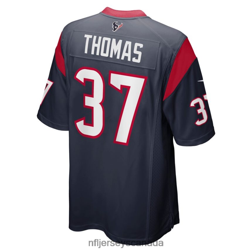 Men Houston Texans Tavierre Thomas Nike Navy Game Player Jersey Clothing NFL TBXFR67016
