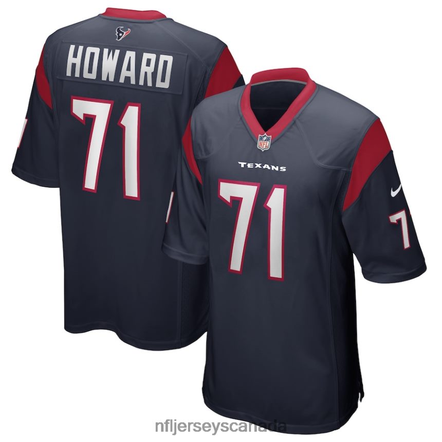 Men Houston Texans Tytus Howard Nike Navy Game Jersey Clothing NFL TBXFR64803