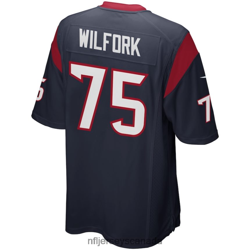 Men Houston Texans Vince Wilfork Nike Navy Blue Game Jersey Clothing NFL TBXFR64886