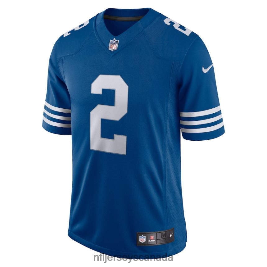 Men Indianapolis Colts Carson Wentz Nike Royal Alternate Vapor Limited Jersey Clothing NFL TBXFR63601