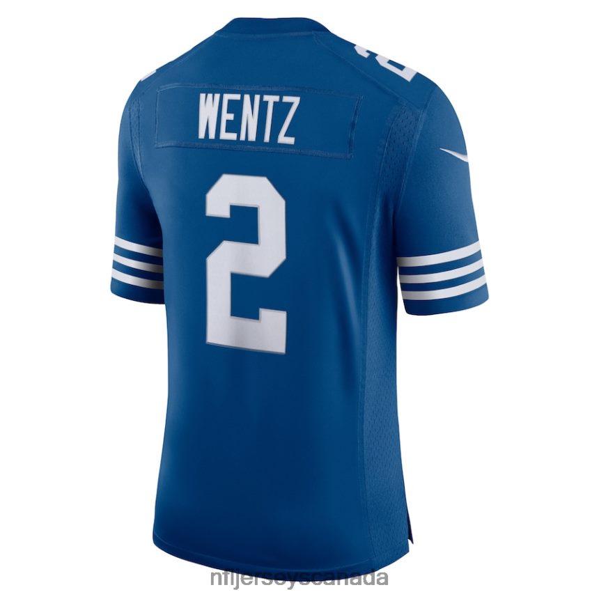 Men Indianapolis Colts Carson Wentz Nike Royal Alternate Vapor Limited Jersey Clothing NFL TBXFR63601