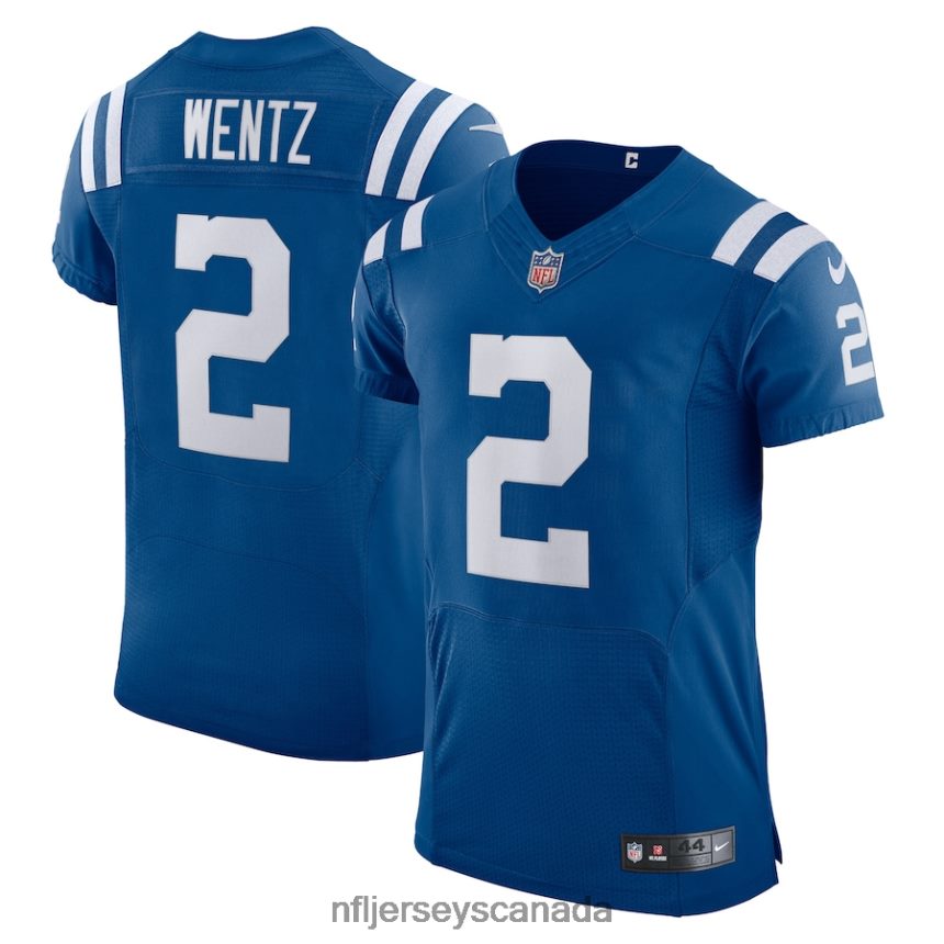 Men Indianapolis Colts Carson Wentz Nike Royal Vapor Elite Player Jersey Clothing NFL TBXFR62752