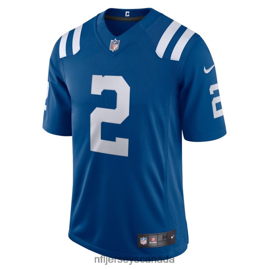 Men Indianapolis Colts Carson Wentz Nike Royal Vapor Limited Jersey Clothing NFL TBXFR62489