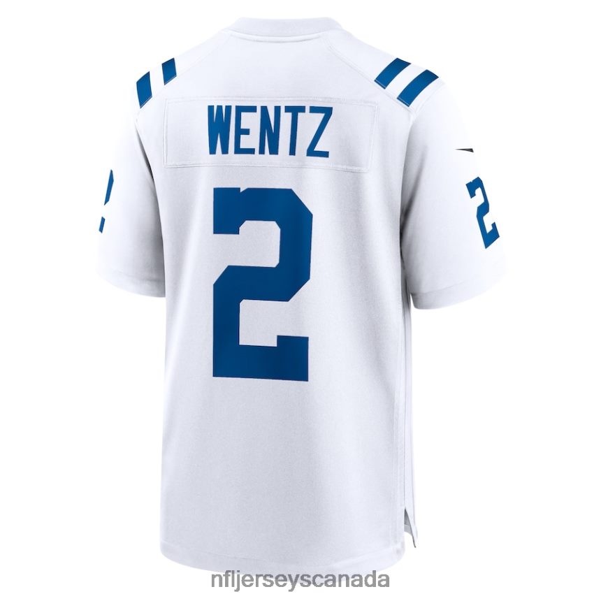 Men Indianapolis Colts Carson Wentz Nike White Game Jersey Clothing NFL TBXFR62448