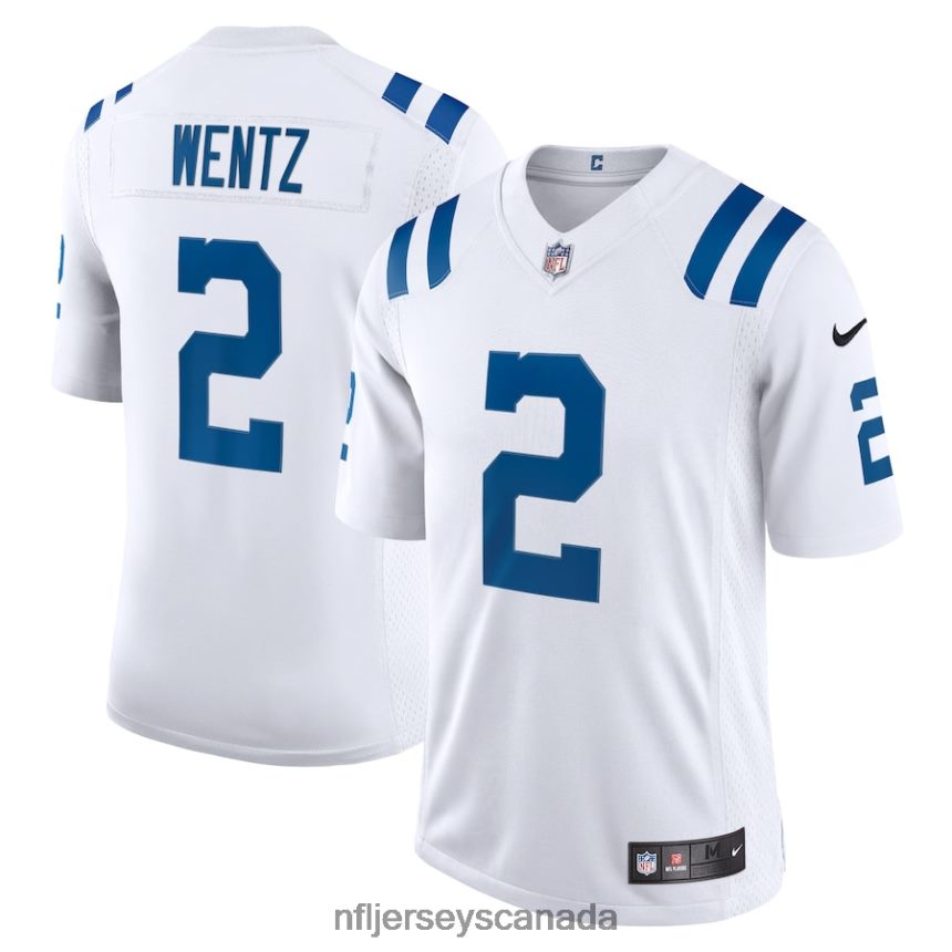 Men Indianapolis Colts Carson Wentz Nike White Vapor Limited Jersey Clothing NFL TBXFR62892