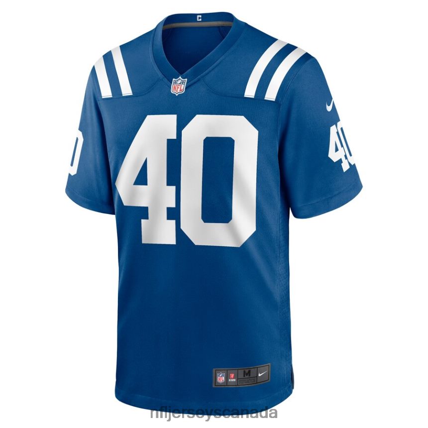Men Indianapolis Colts Chris Wilcox Nike Royal Game Jersey Clothing NFL TBXFR66584