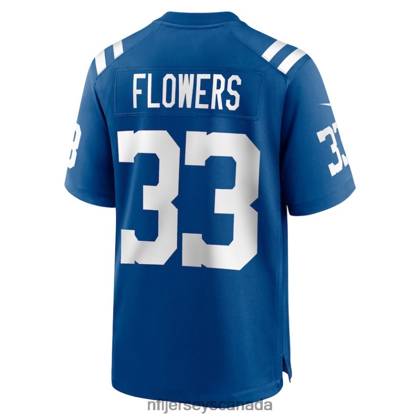 Men Indianapolis Colts Dallis Flowers Nike Royal Game Player Jersey Clothing NFL TBXFR62374