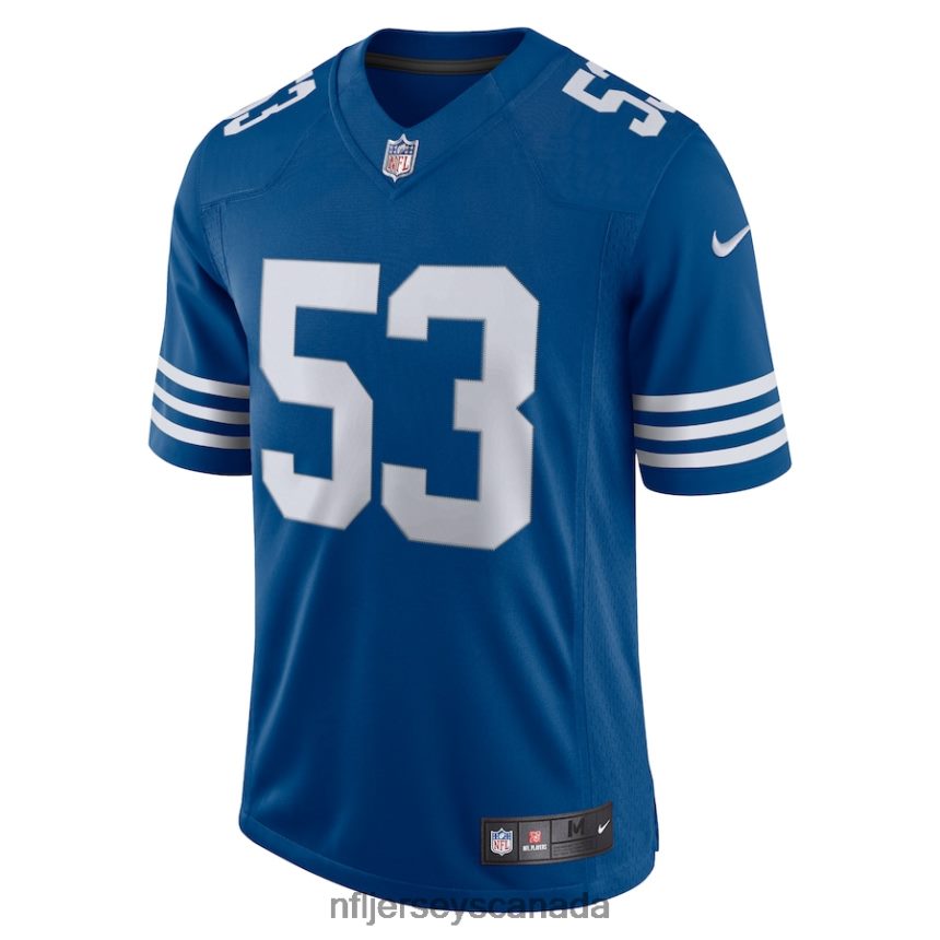 Men Indianapolis Colts Darius Leonard Nike Royal Alternate Vapor Limited Jersey Clothing NFL TBXFR62931
