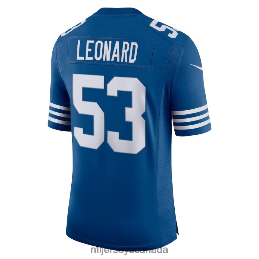 Men Indianapolis Colts Darius Leonard Nike Royal Alternate Vapor Limited Jersey Clothing NFL TBXFR62931