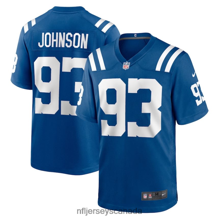 Men Indianapolis Colts Eric Johnson Nike Royal Player Game Jersey Clothing NFL TBXFR64197