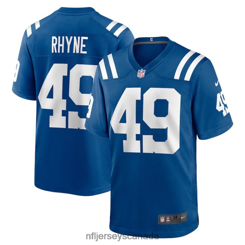 Men Indianapolis Colts Forrest Rhyne Nike Royal Game Player Jersey Clothing NFL TBXFR66431