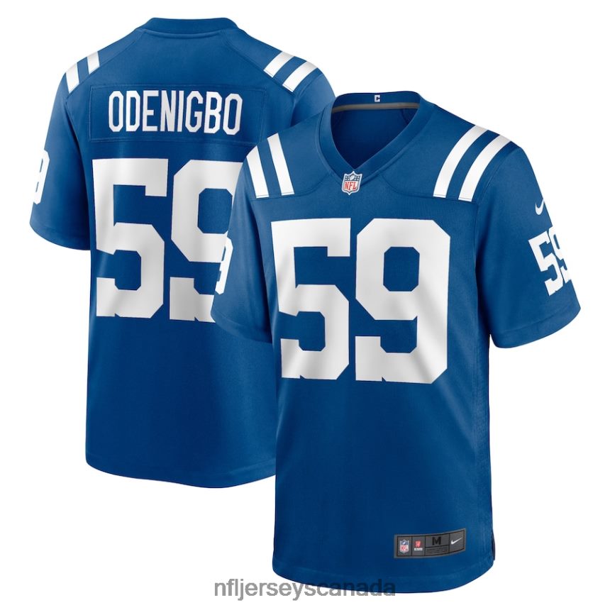 Men Indianapolis Colts Ifeadi Odenigbo Nike Royal Game Player Jersey Clothing NFL TBXFR66346