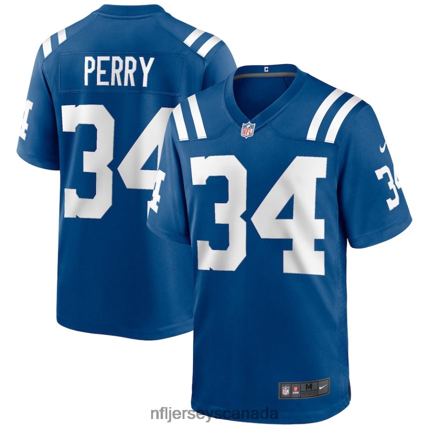 Men Indianapolis Colts Joe Perry Nike Royal Game Retired Player Jersey Clothing NFL TBXFR66342