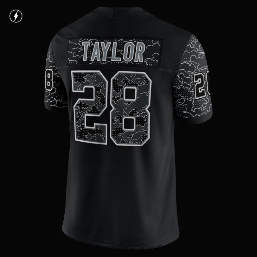 Men Indianapolis Colts Jonathan Taylor Nike Black RFLCTV Limited Jersey Clothing NFL TBXFR65357