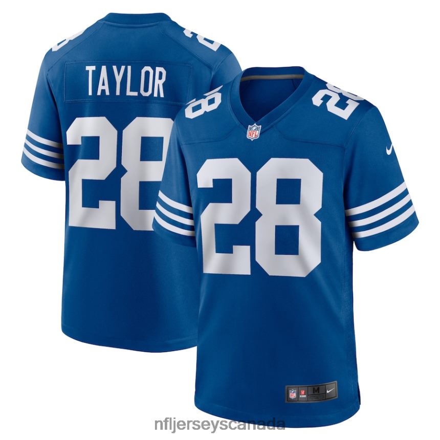 Men Indianapolis Colts Jonathan Taylor Nike Royal Game Player Jersey Clothing NFL TBXFR64324