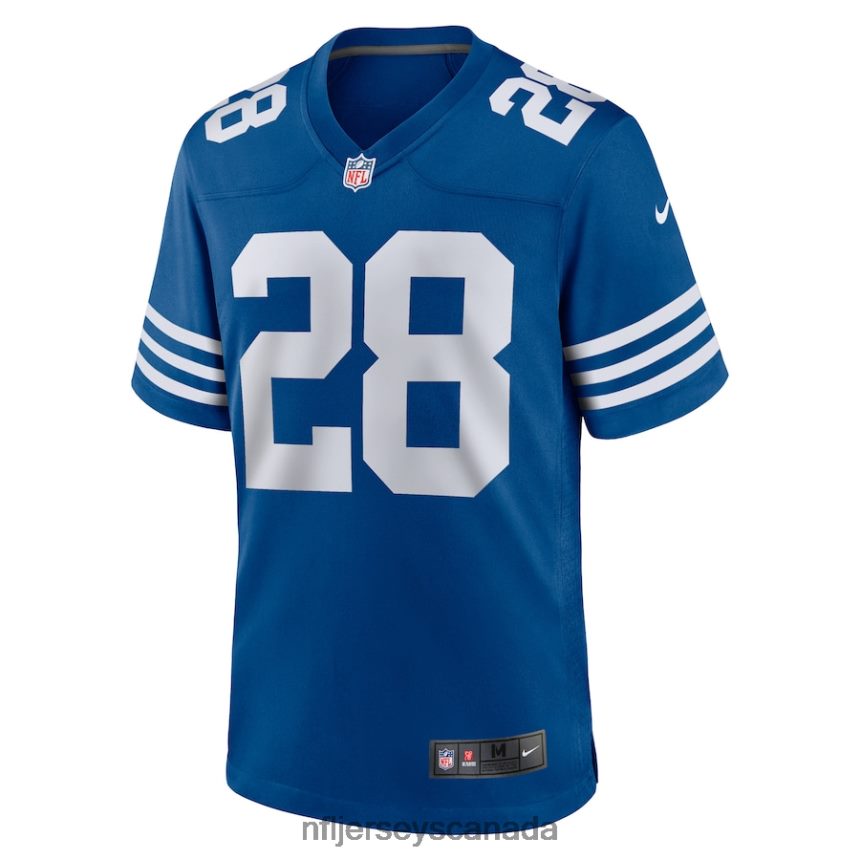Men Indianapolis Colts Jonathan Taylor Nike Royal Game Player Jersey Clothing NFL TBXFR64324