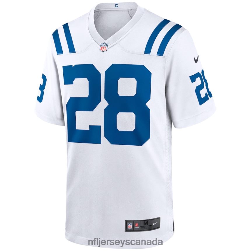 Men Indianapolis Colts Jonathan Taylor Nike White Game Jersey Clothing NFL TBXFR61450
