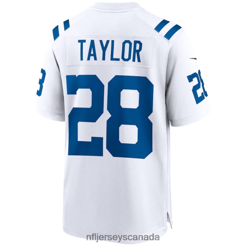 Men Indianapolis Colts Jonathan Taylor Nike White Game Jersey Clothing NFL TBXFR61450